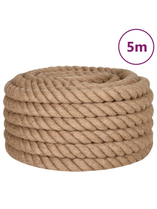 Jutové lano 5 m dlouhé 36 mm silné