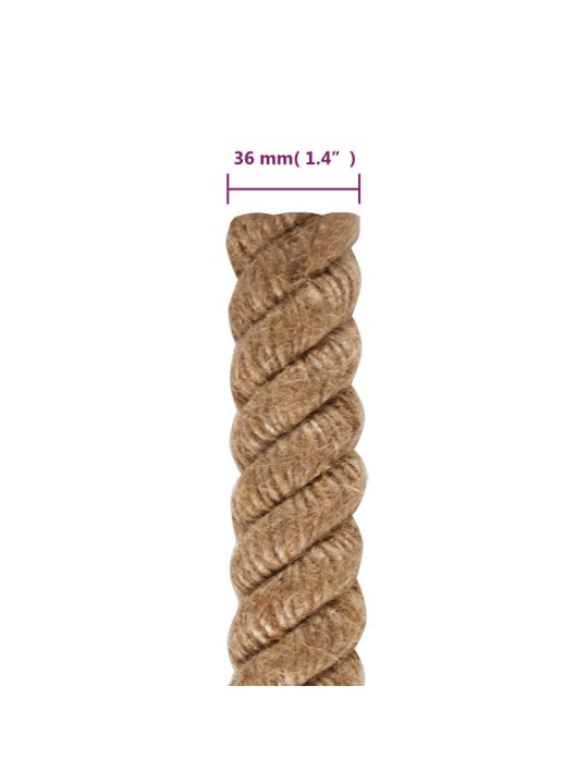 Jutové lano 5 m dlouhé 36 mm silné