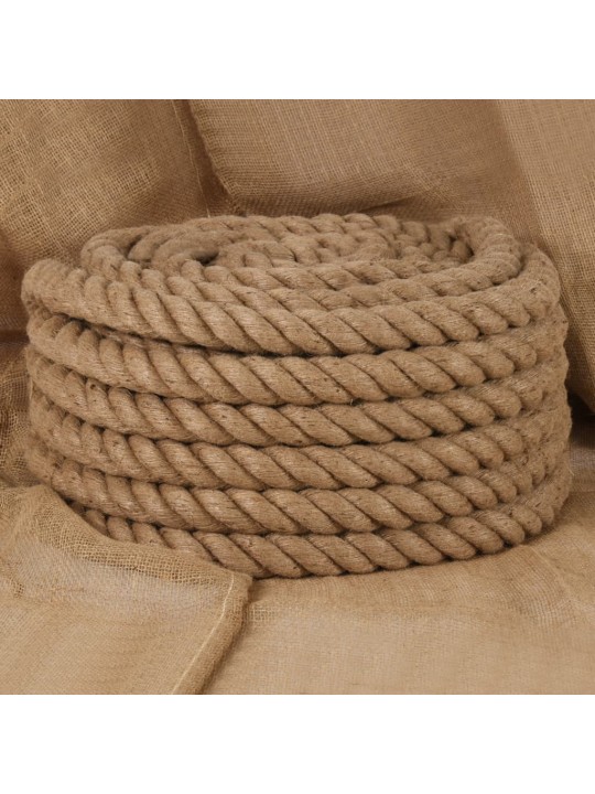 Jutové lano 5 m dlouhé 40 mm silné
