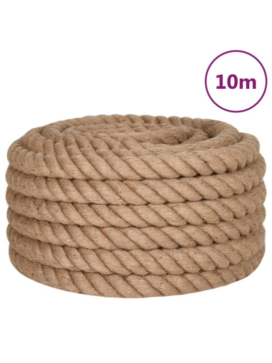 Jutové lano 10 m dlouhé 40 mm silné