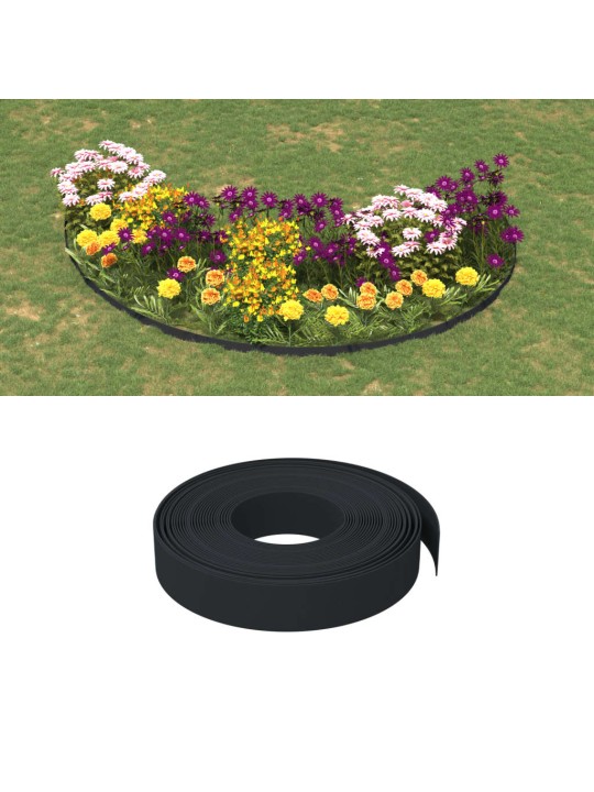 Travní lem černý 10 m 10 cm polyethylen