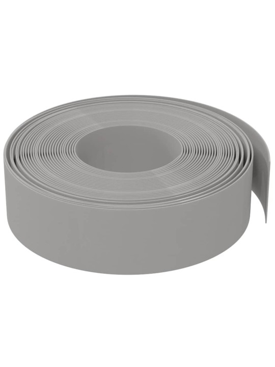 Travní lem šedý 10 m 15 cm polyethylen