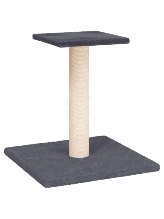 Škrabadlo pro kočky s plošinou tmavě šedé 38 cm