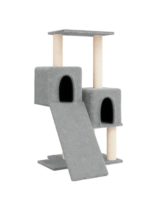 Škrabadlo pro kočky se sisalovými sloupky světle šedé 82 cm