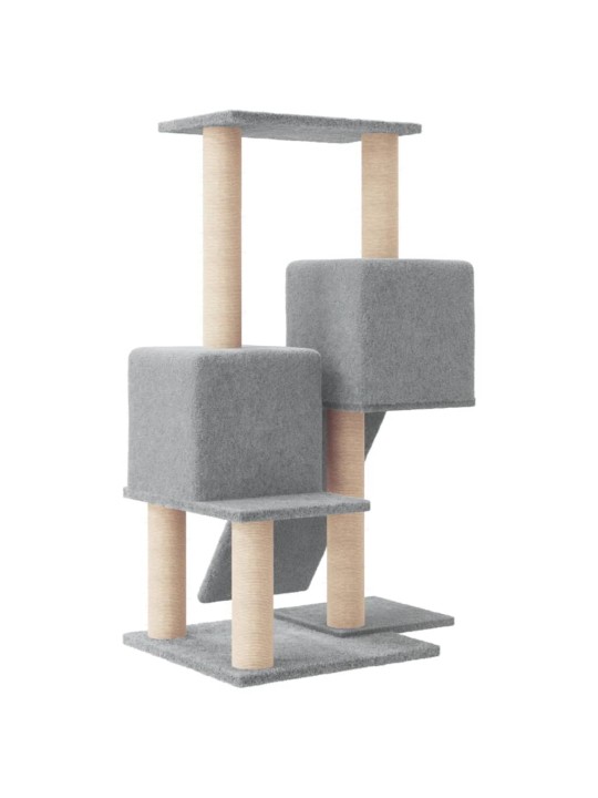 Škrabadlo pro kočky se sisalovými sloupky světle šedé 82 cm