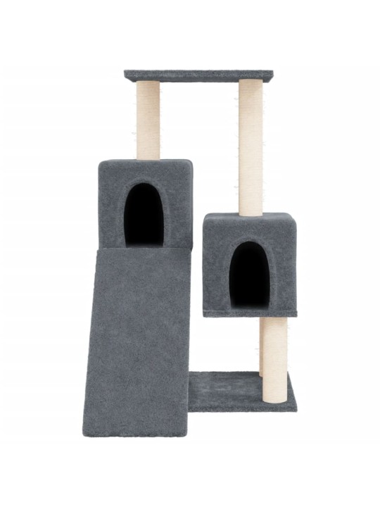Škrabadlo pro kočky se sisalovými sloupky tmavě šedé 82 cm