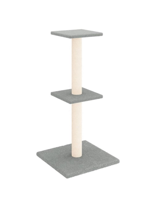 Škrabadlo pro kočky se sisalovými sloupky světle šedé 73 cm