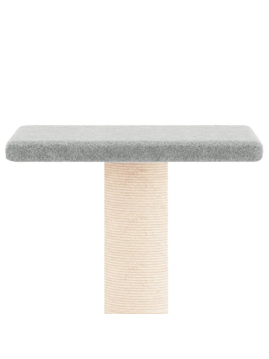 Škrabadlo pro kočky se sisalovými sloupky světle šedé 73 cm