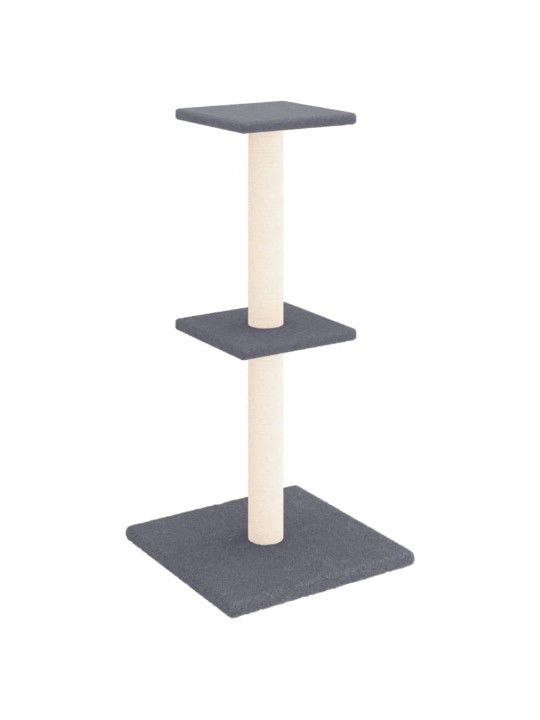 Škrabadlo pro kočky se sisalovými sloupky tmavě šedé 73 cm