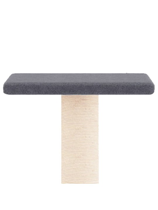 Škrabadlo pro kočky se sisalovými sloupky tmavě šedé 73 cm