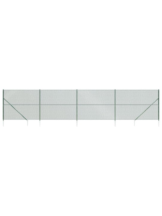 Drátěné pletivo s kotevními hroty zelené 1,4 x 10 m