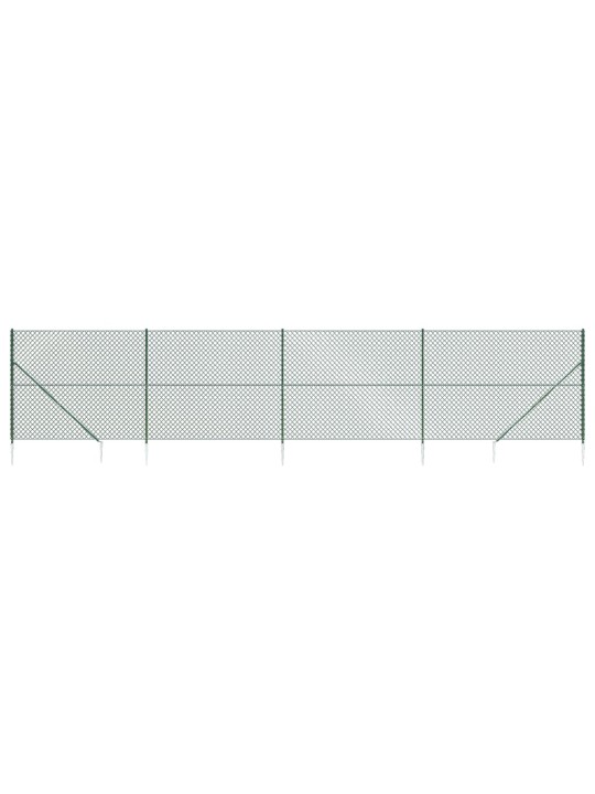 Drátěné pletivo s kotevními hroty zelené 2,2 x 10 m
