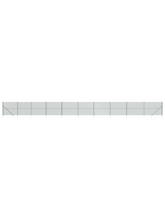 Drátěné pletivo s kotevními hroty zelené 1,6 x 25 m