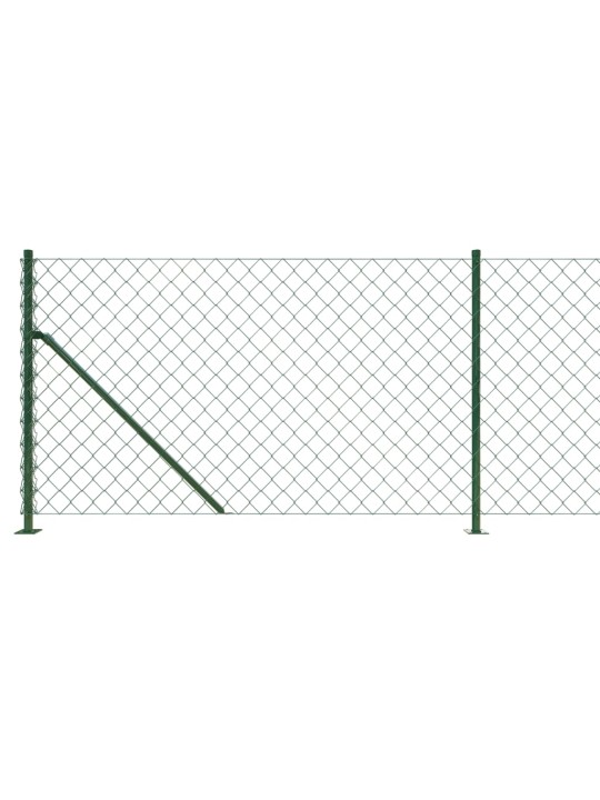 Drátěné pletivo s přírubami zelené 0,8 x 10 m