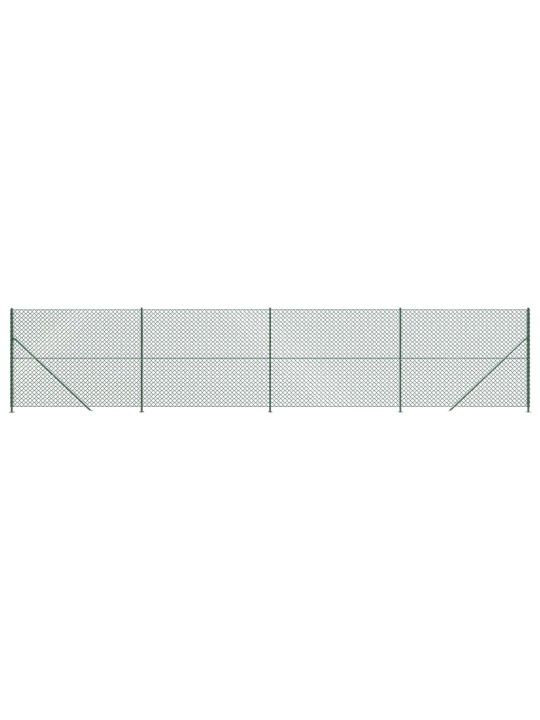 Drátěné pletivo s přírubami zelené 1,4 x 10 m