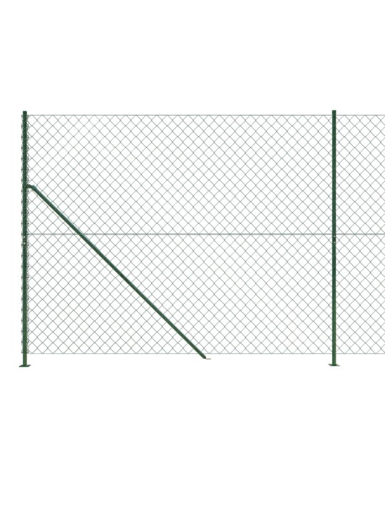 Drátěné pletivo s přírubami zelené 2,2 x 10 m