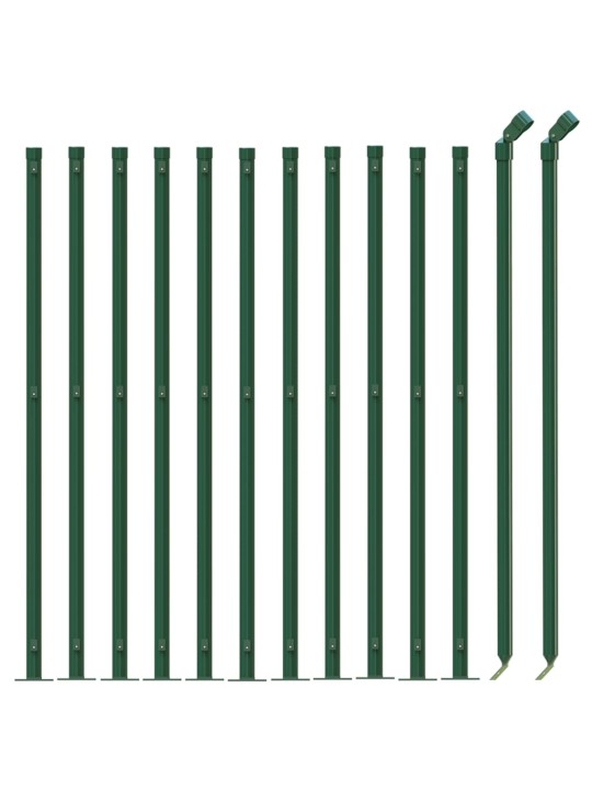 Drátěné pletivo s přírubami zelené 1,1 x 25 m