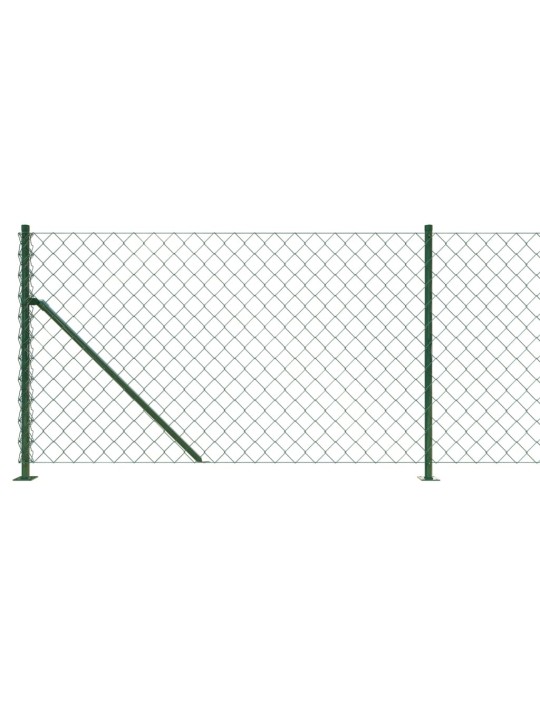 Drátěné pletivo s přírubami zelené 1,1 x 25 m