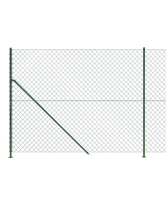 Drátěné pletivo s přírubami zelené 2 x 25 m