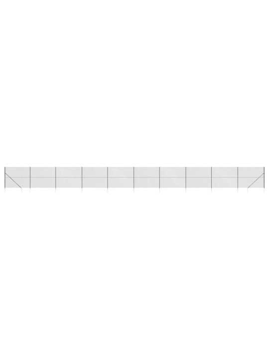 Drátěné pletivo s kotevními hroty antracitové 1,8 x 25 m