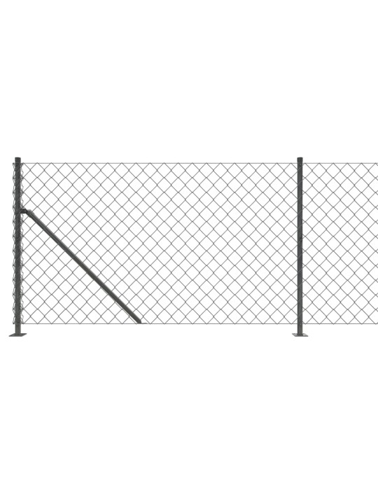 Drátěné pletivo s přírubami antracitové 1,1 x 10 m