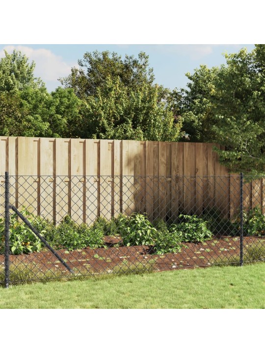 Drátěné pletivo s přírubami antracitové 1,1 x 10 m