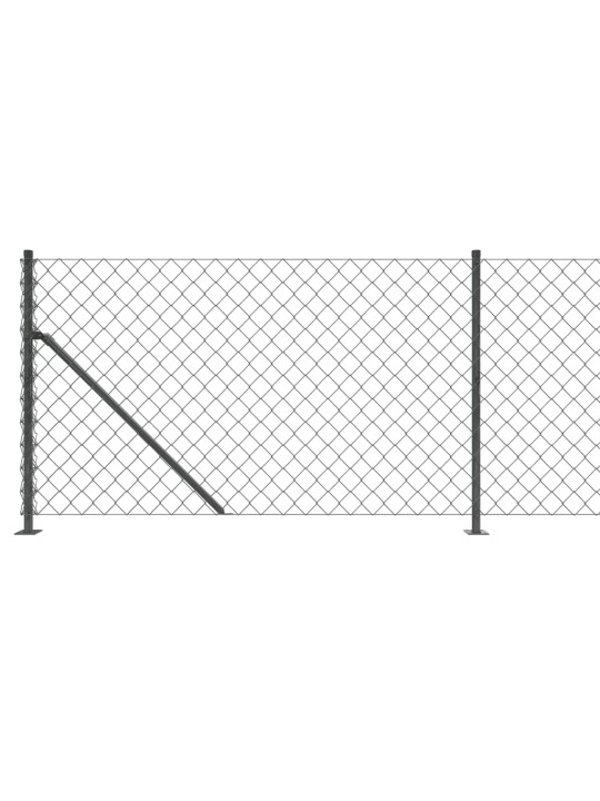 Drátěné pletivo s přírubami antracitové 1,1 x 25 m