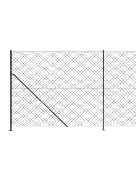 Drátěné pletivo s přírubami antracitové 2 x 25 m