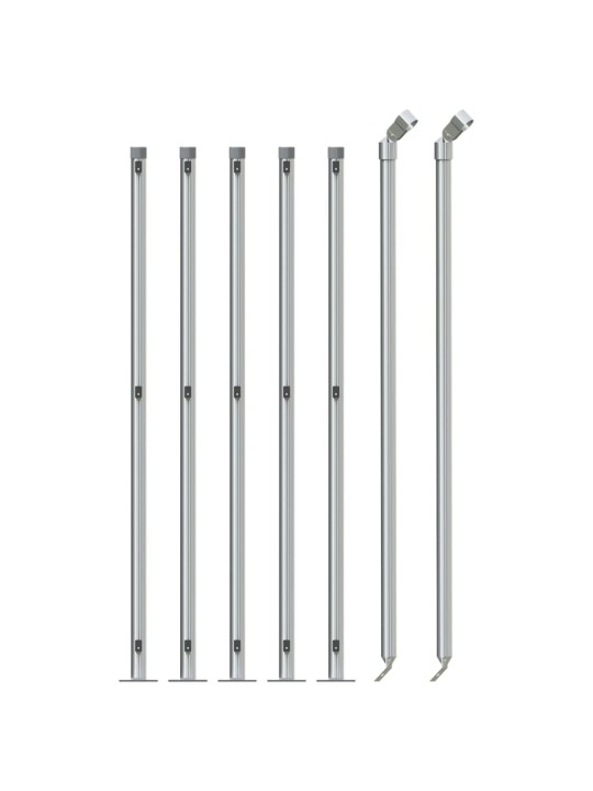 Drátěné pletivo s přírubami stříbrné 1,1 x 10 m