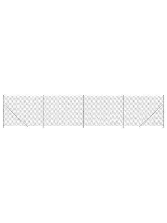 Drátěné pletivo s přírubami stříbrné 1,6 x 10 m