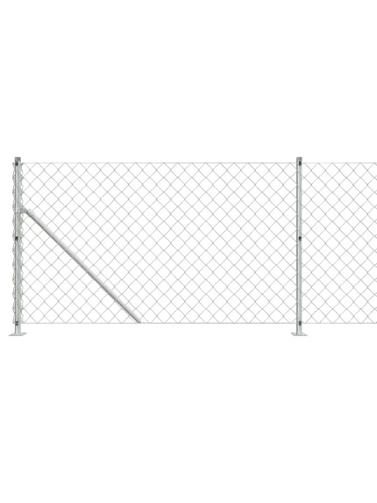 Drátěné pletivo s přírubami zelené 0,8 x 25 m