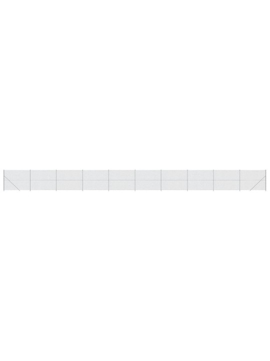 Drátěné pletivo s přírubami stříbrné 1,6 x 25 m
