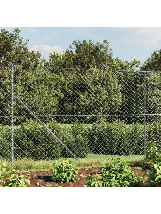 Drátěné pletivo s přírubami stříbrné 1,6 x 25 m