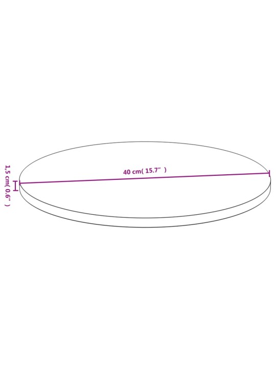 Stolní deska Ø 40 x 1,5 cm bambus