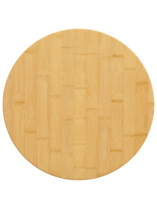 Stolní deska Ø 50 x 2,5 cm bambus