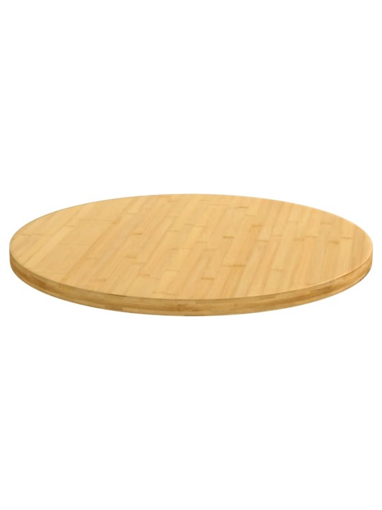 Stolní deska Ø 90 x 2,5 cm bambus