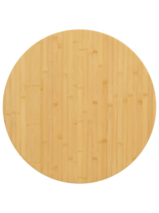 Stolní deska Ø 90 x 4 cm bambus