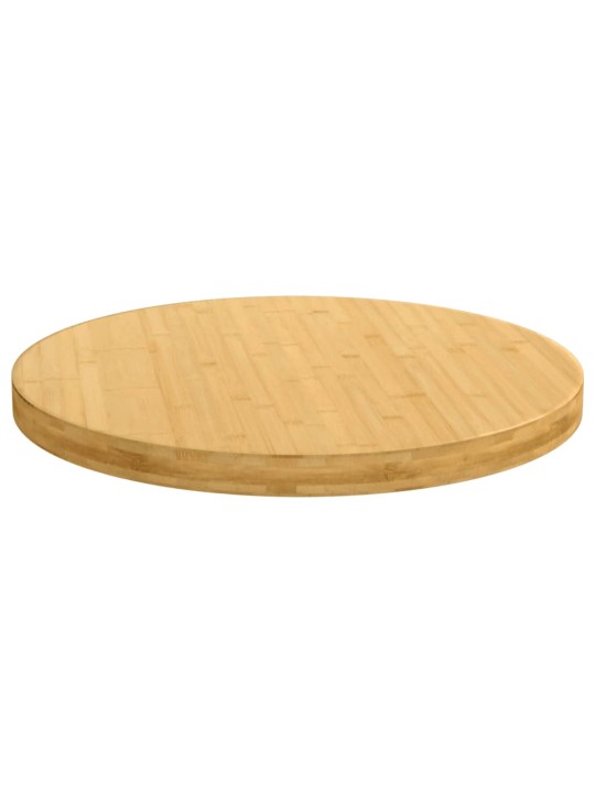 Stolní deska Ø 90 x 4 cm bambus