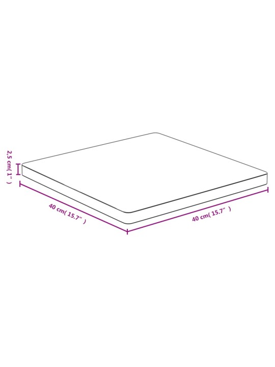 Stolní deska 40 x 40 x 2,5 cm bambus
