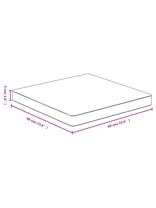 Stolní deska 60 x 60 x 4 cm bambus
