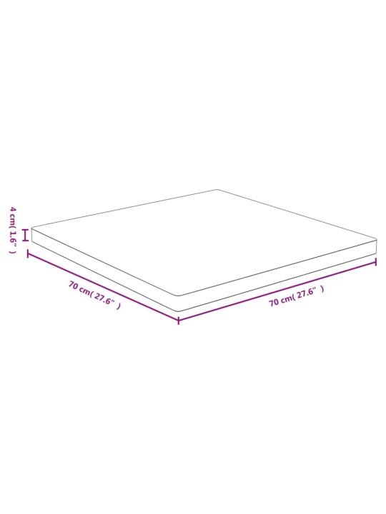 Stolní deska 70 x 70 x 4 cm bambus