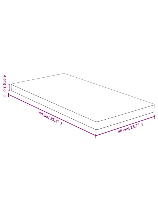 Stolní deska 40 x 80 x 4 cm bambus