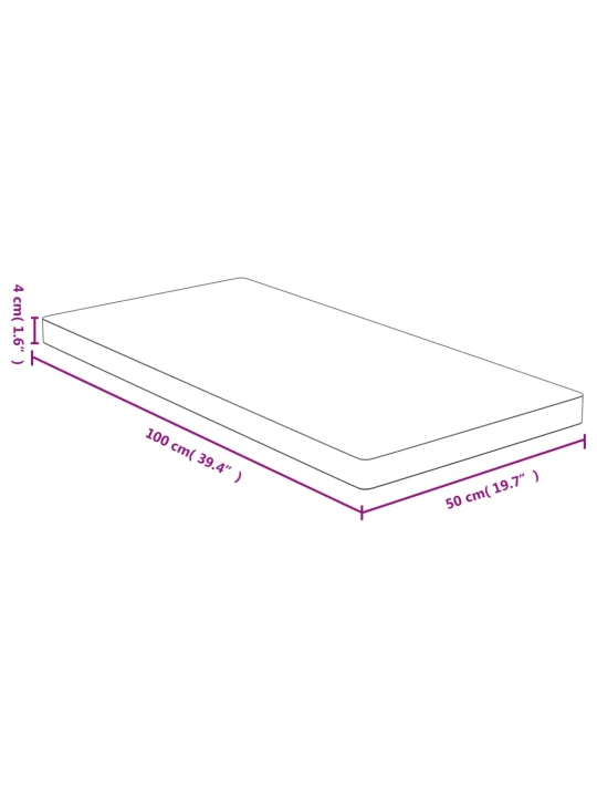 Stolní deska 50 x 100 x 4 cm bambus