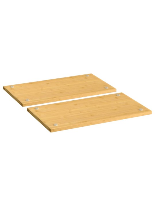 Krycí desky na sporák 2 ks 50 x 28 x 1,5 cm bambus
