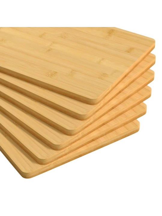 Snídaňové podnosy 6 ks 22 x 14 x 0,8 cm bambus