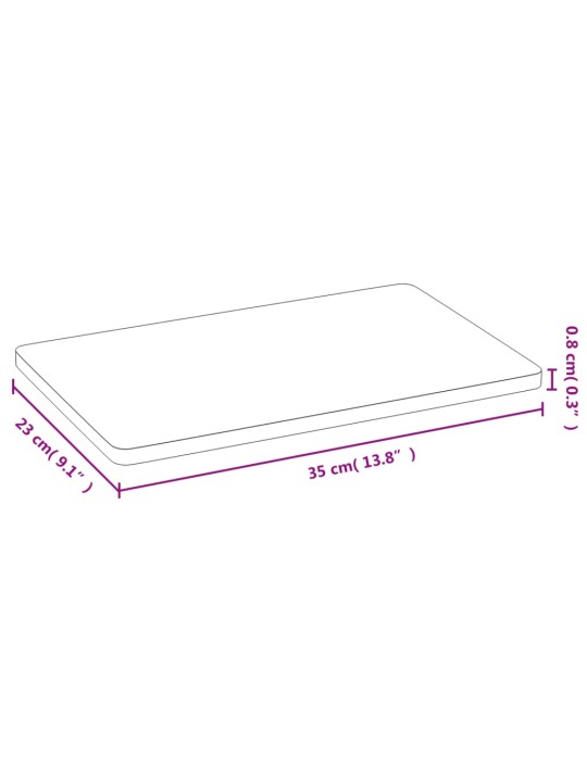 Snídaňové podnosy 6 ks 35 x 23 x 0,8 cm bambus