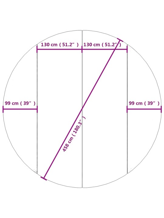 Podložka pod bazén světle šedá Ø458 cm polyesterová geotextilie