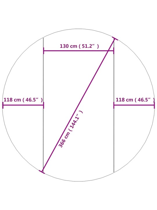 Podložka pod bazén světle šedá Ø366 cm polyesterová geotextilie