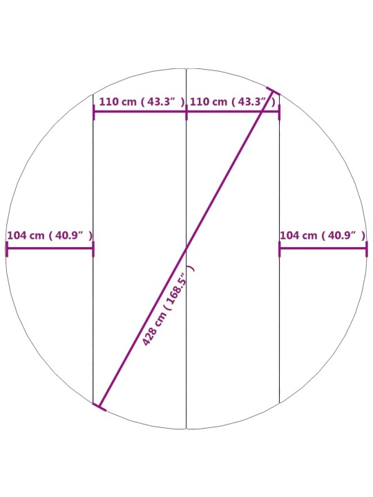 Podložka pod bazén světle šedá Ø428 cm polyesterová geotextilie