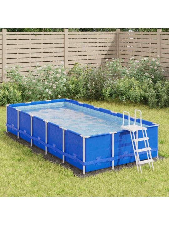 Podložka pod bazén světle šedá 420x220 cm polyester geotextilie
